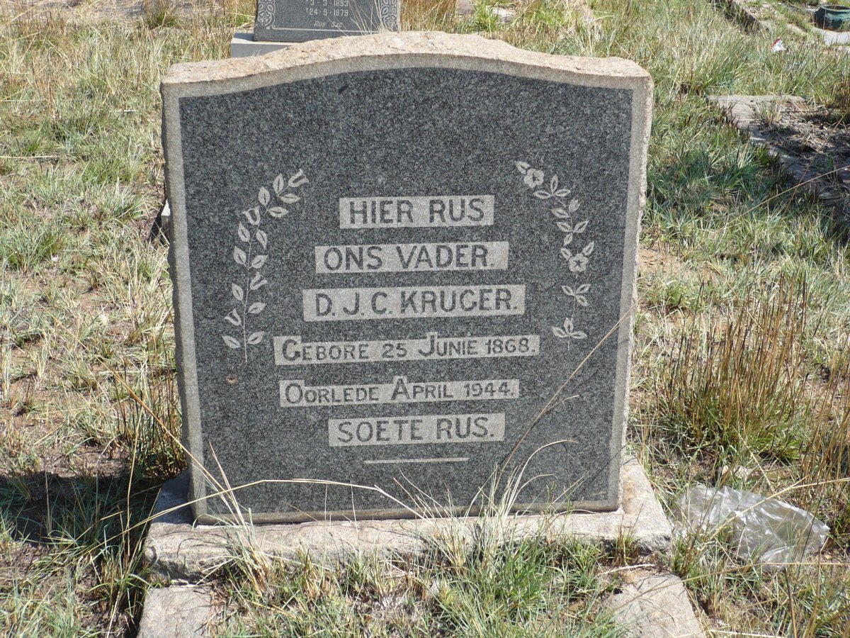 KRUGER D.J.C. 1868-1944