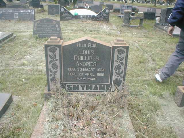 SNYMAN Louis Phillipus Andries 1934-1966