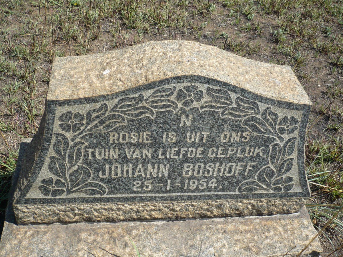 BOSHOFF Johann 1954-1954