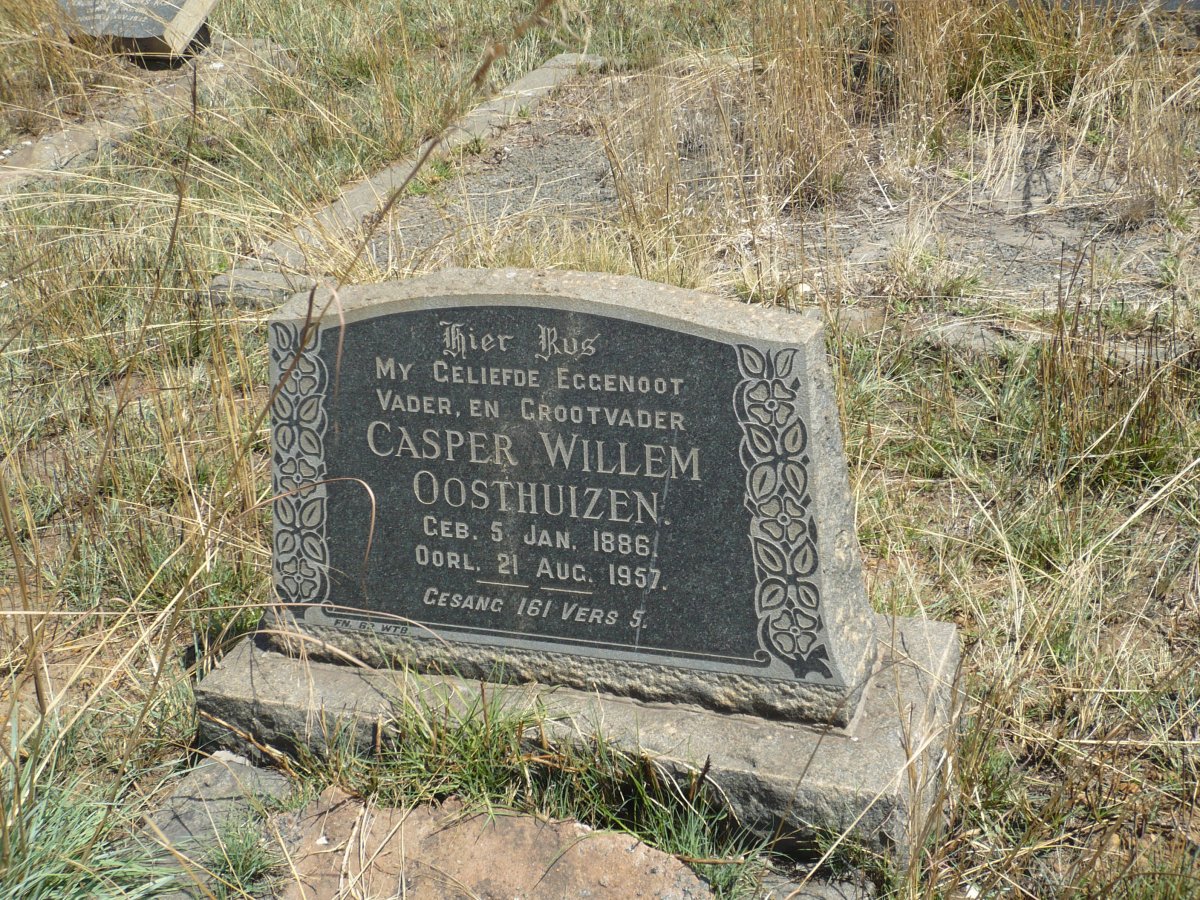 OOSTHUIZEN Casper Willem 1886-1957