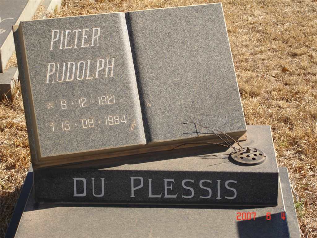 PLESSIS Pieter Rudolph, du 1921-1984