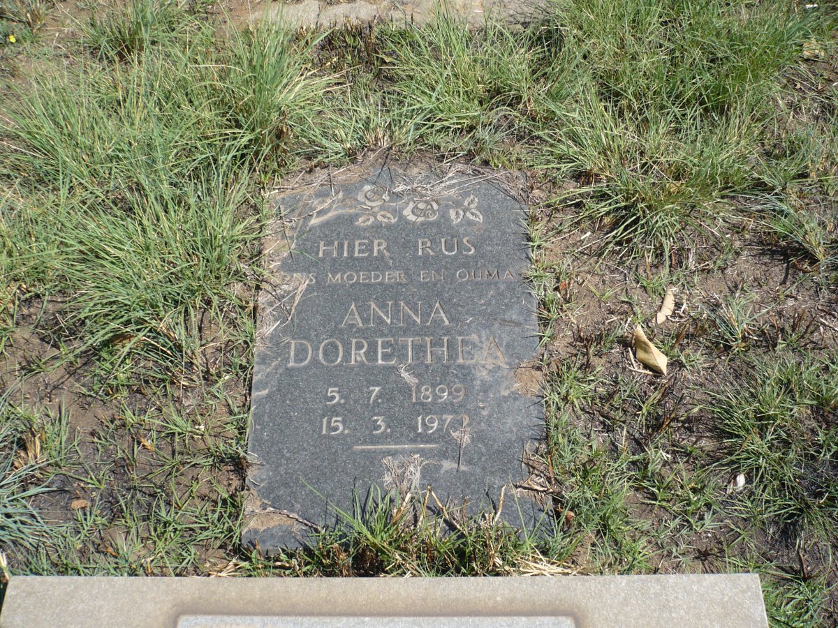BERG Anna Dorethea, van den 1899-1972