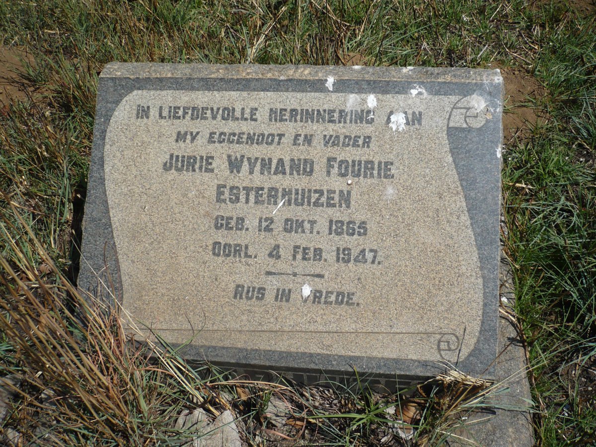 ESTERHUIZEN Jurie Wynand Fourie 1865-1947