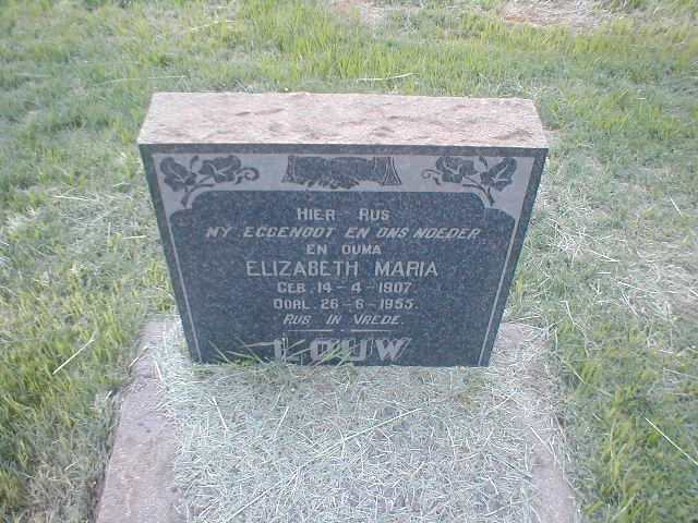 LOUW Elizabeth Maria 1907-1955