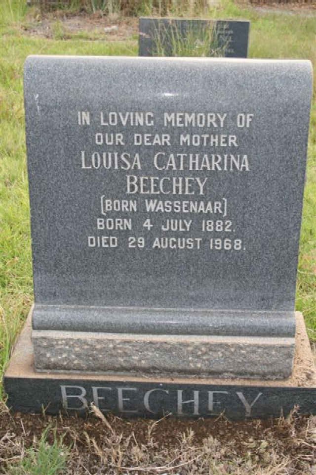 BEECHEY Louisa Catharina nee WASSENAAR 1882-1968