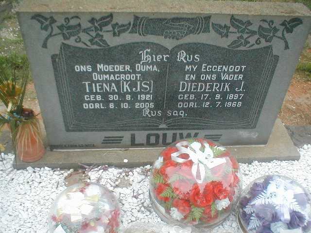 LOUW Diederik J 1897-1968 &amp; K.J.S. 1921-2005