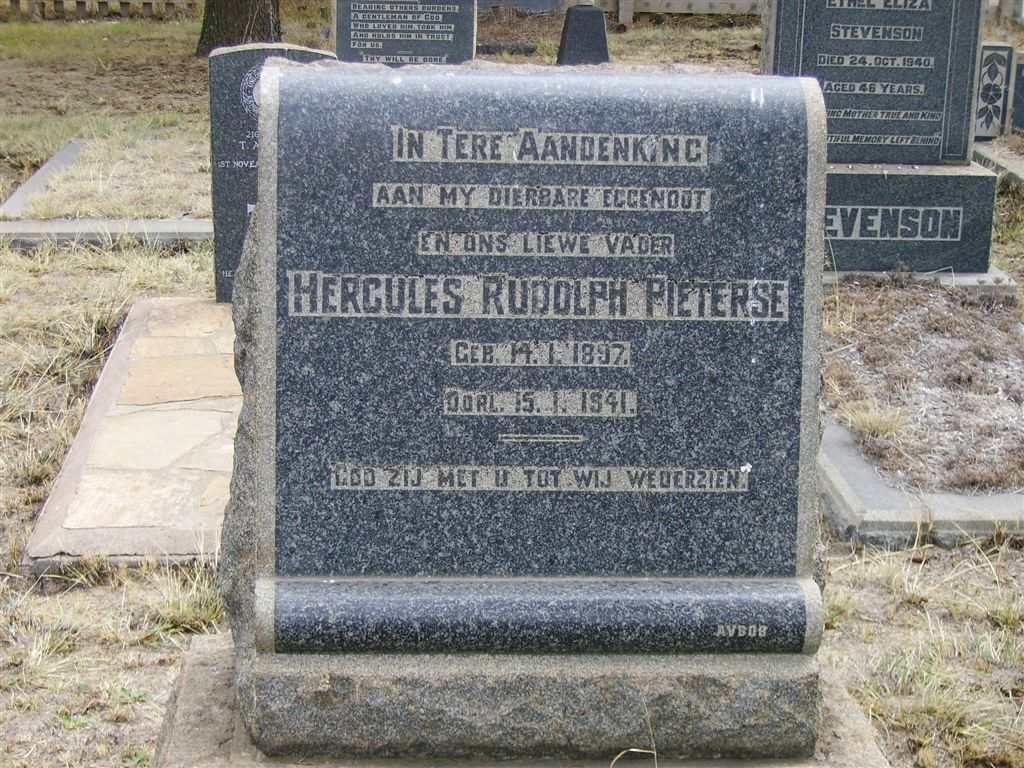 PIETERSE Hercules Rudolph 1897-1941