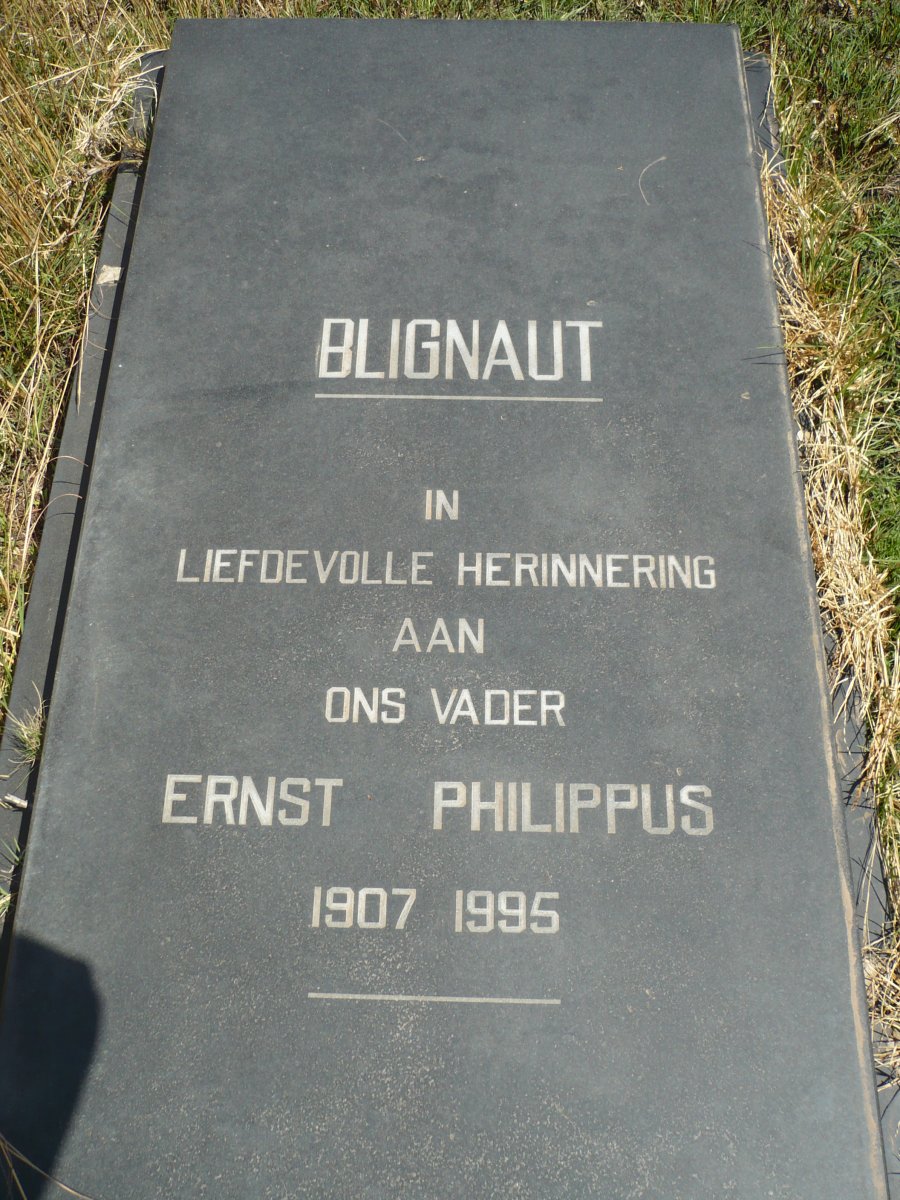 BLIGNAUT Ernst Philippus 1907-1995
