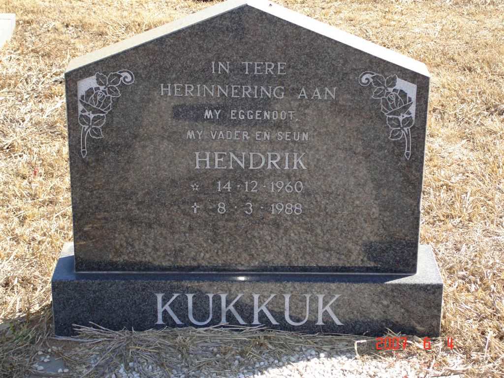 KUKKUK Hendrik 1960-1988