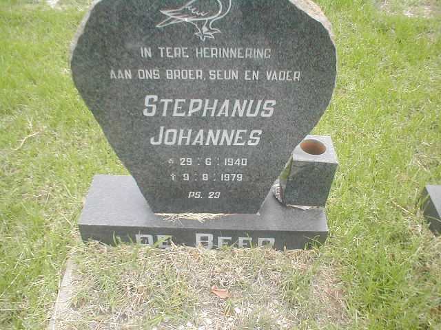 BEER Stephanus Johannes, de 1940-1979