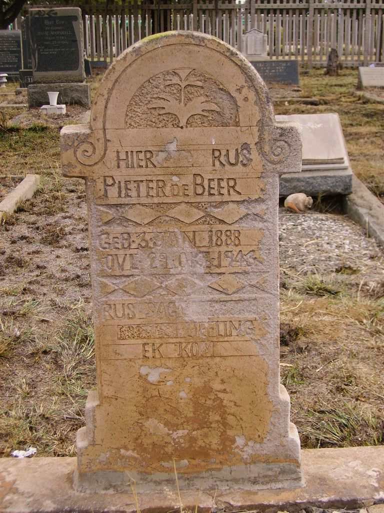 BEER Pieter, de 1888-1943