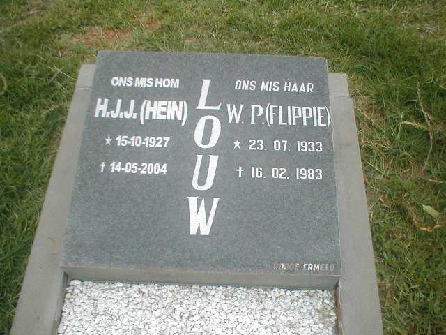 LOUW H.J.J. 1927-2004 &amp; W.P 1933-1983