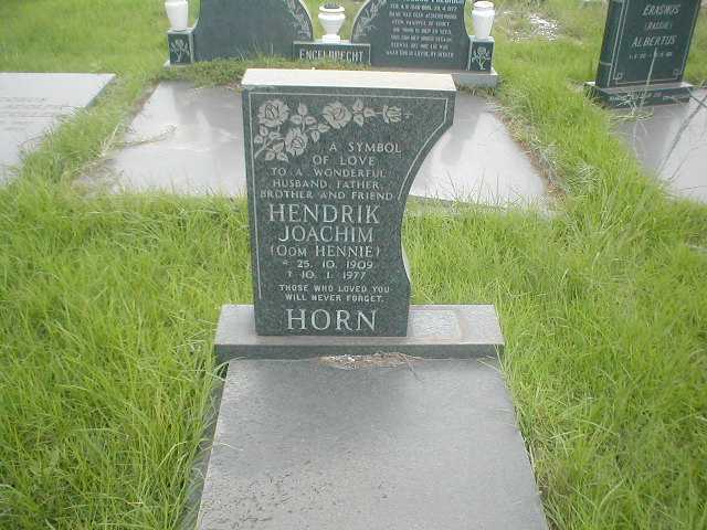 HORN Hendrik Joachim 1909-1977