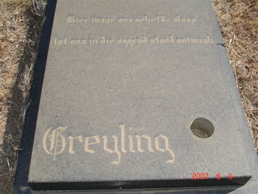 GREYLING Marius 1955-1984