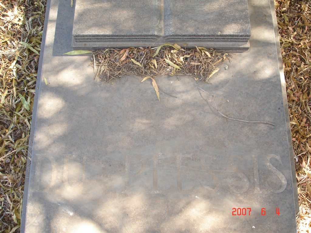 PLESSIS J.H., du 1917-??