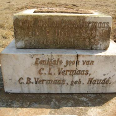VERMAAS Cornelius Lourens 1898-1898