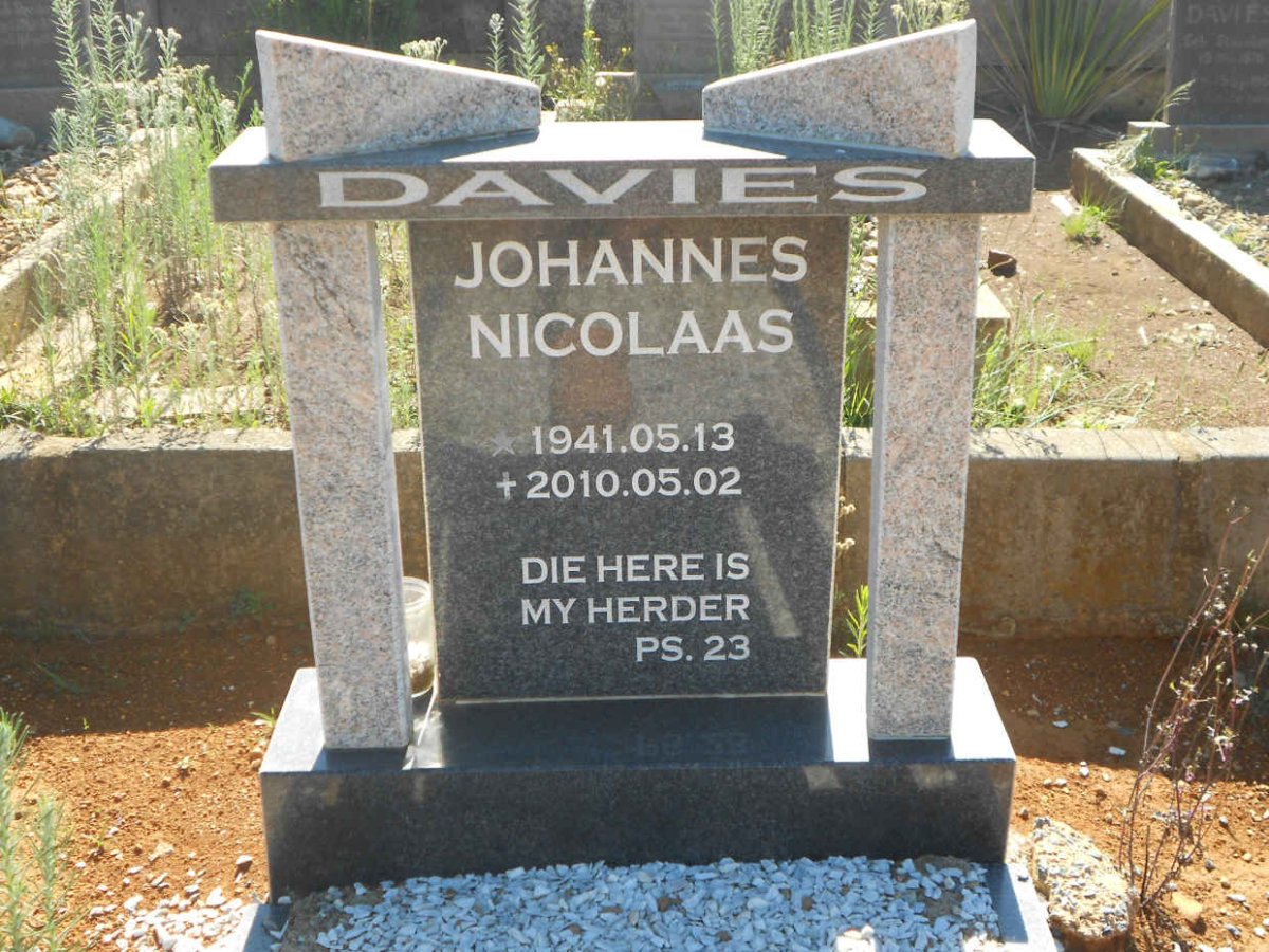 DAVIES Johannes Nicolaas 1941-2010