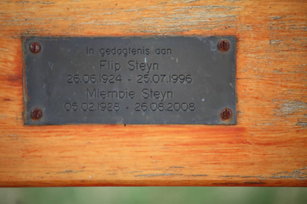 STEYN Flip 1924-1996 &amp; Miemdie 1928-2008