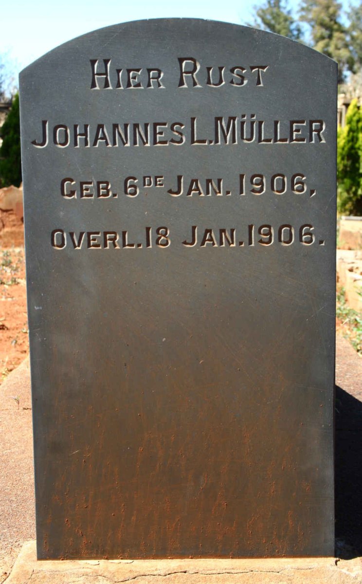 MULLER Johannes L. 1906-1906