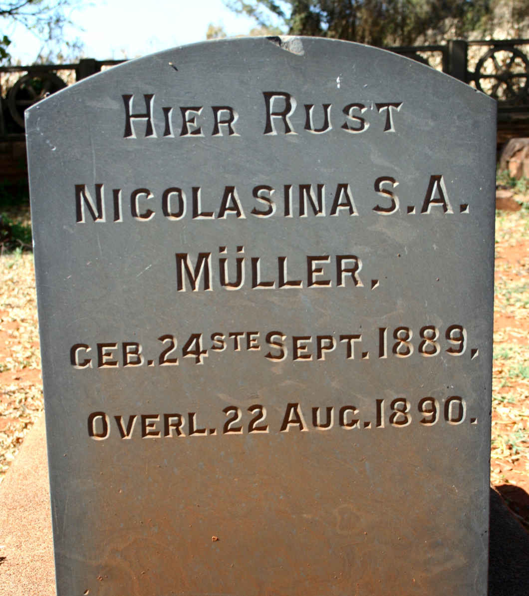 MULLER Nicolasina S. A. 1889-1890
