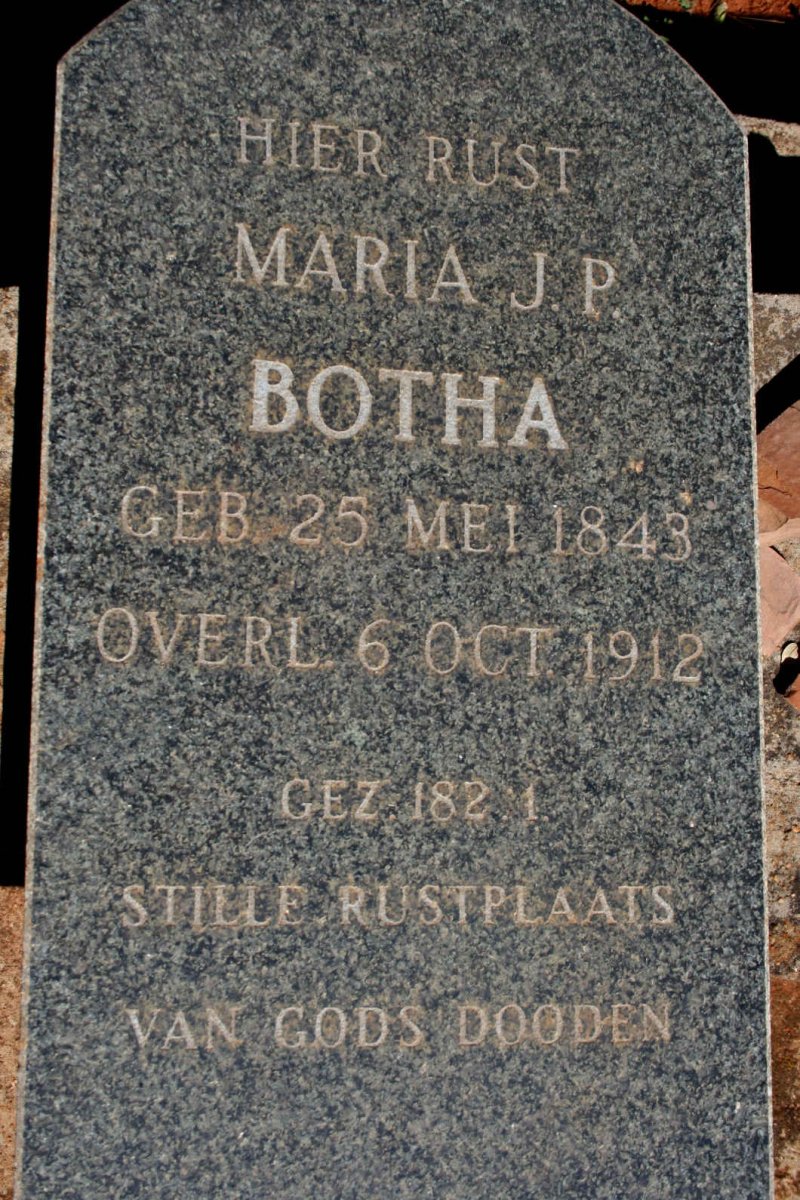 BOTHA Maria J.P. 1843-1912