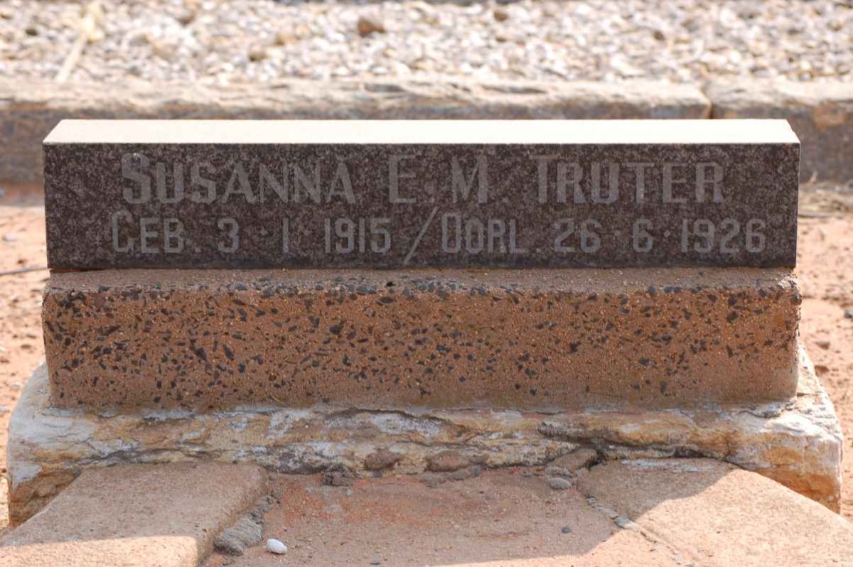 TRUTER Susanna E.M. 1915-1926