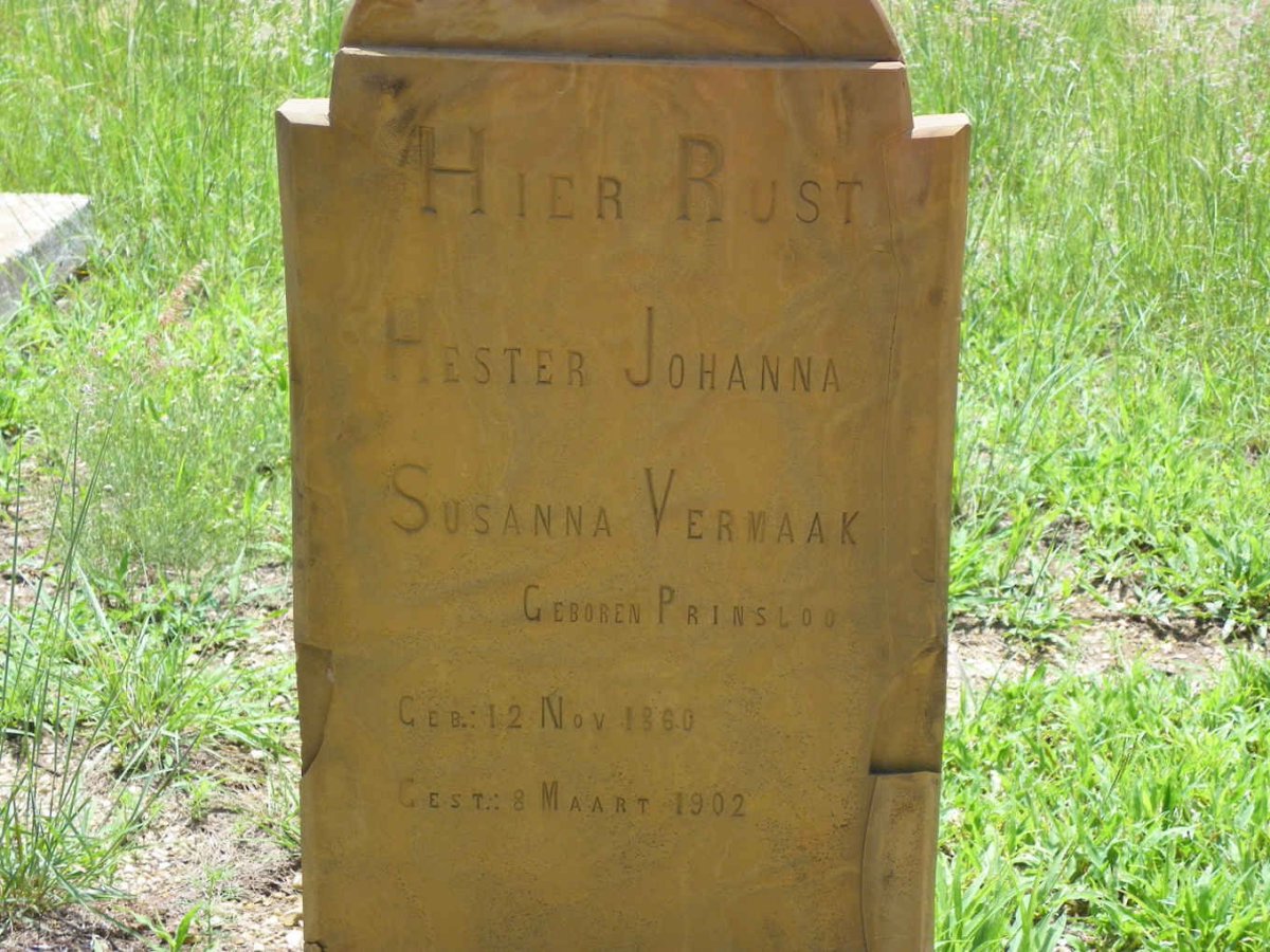VERMAAK Hester Johanna Susanna nee PRINSLOO 1860-1902