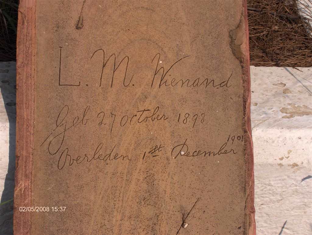 WIENAND L.M. 1898-1901