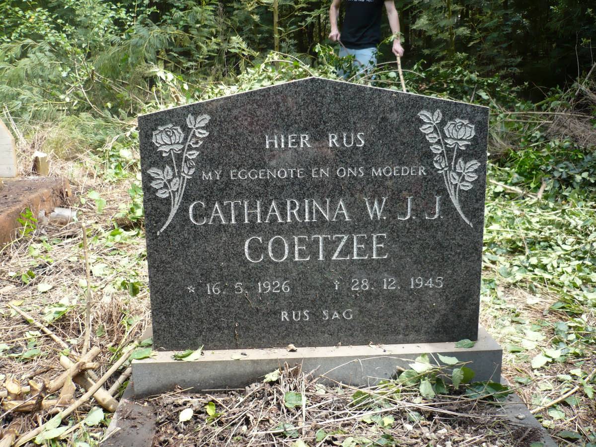 COETZEE Catharina W.J.J. 1926-1945