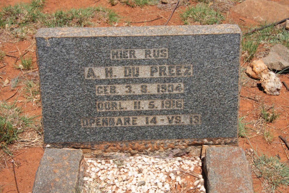 PREEZ A.H., du 1904-1916