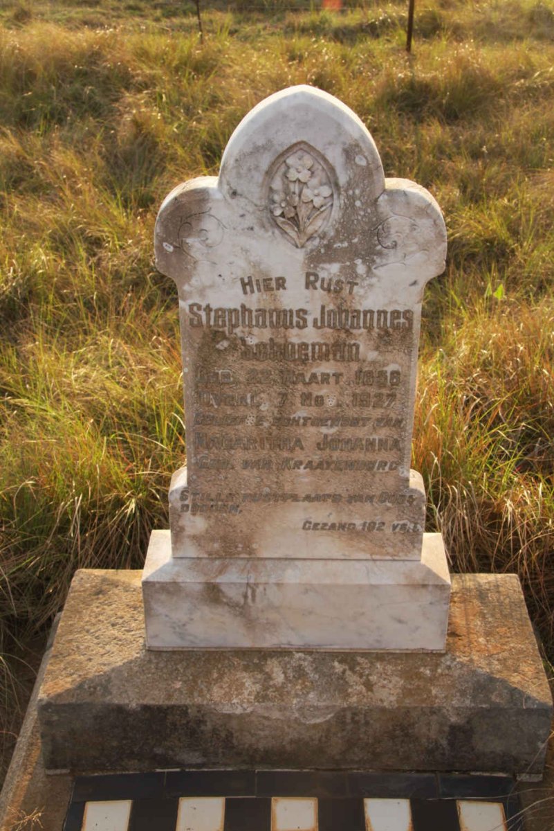 SCHOEMAN Stephanus Johannes 1856-1927