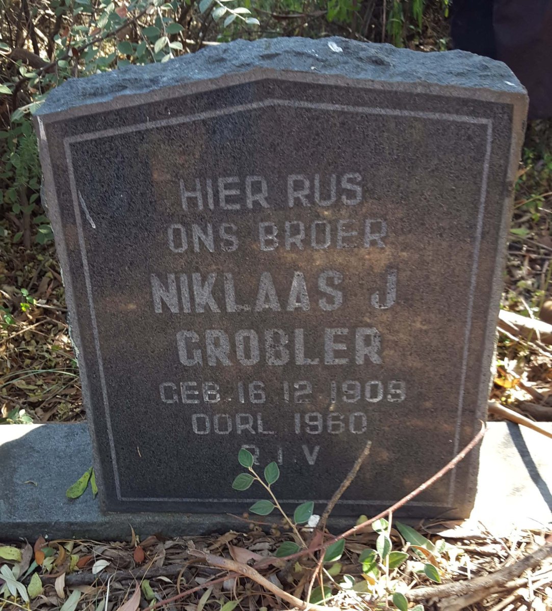 GROBLER Niklaas J. 1909-1960