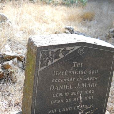 MARÉ Daniël J. 1862-1901