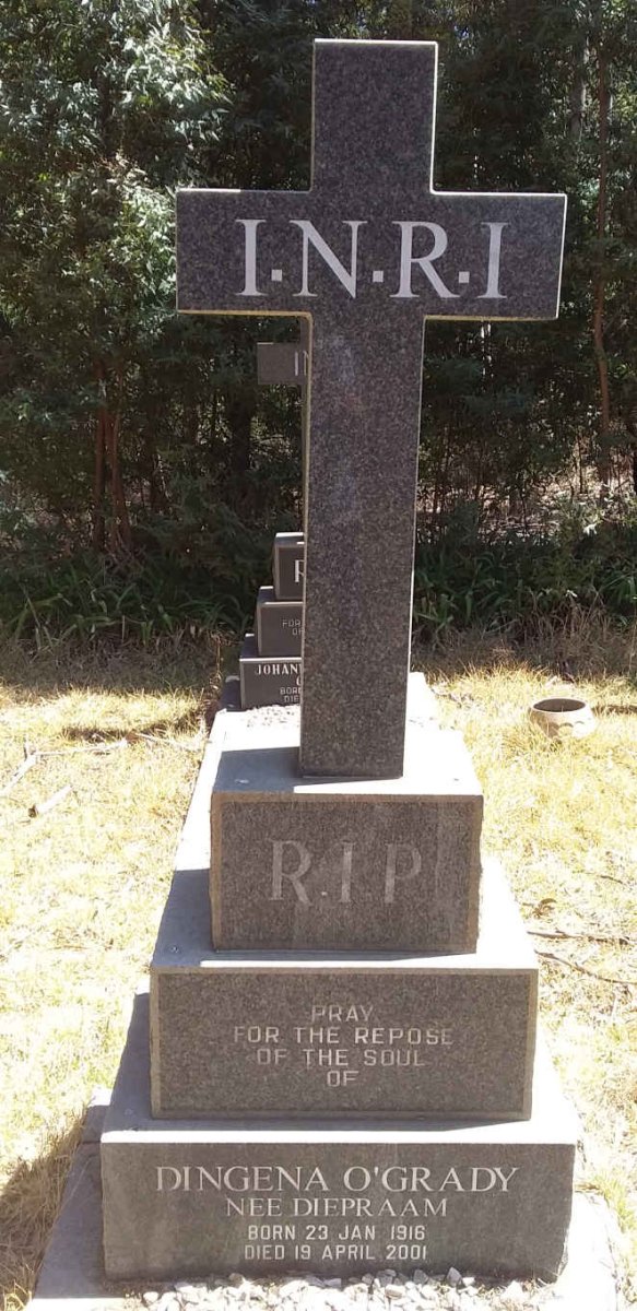 O'GRADY Dingena nee DIEPRAAM 1916-2001