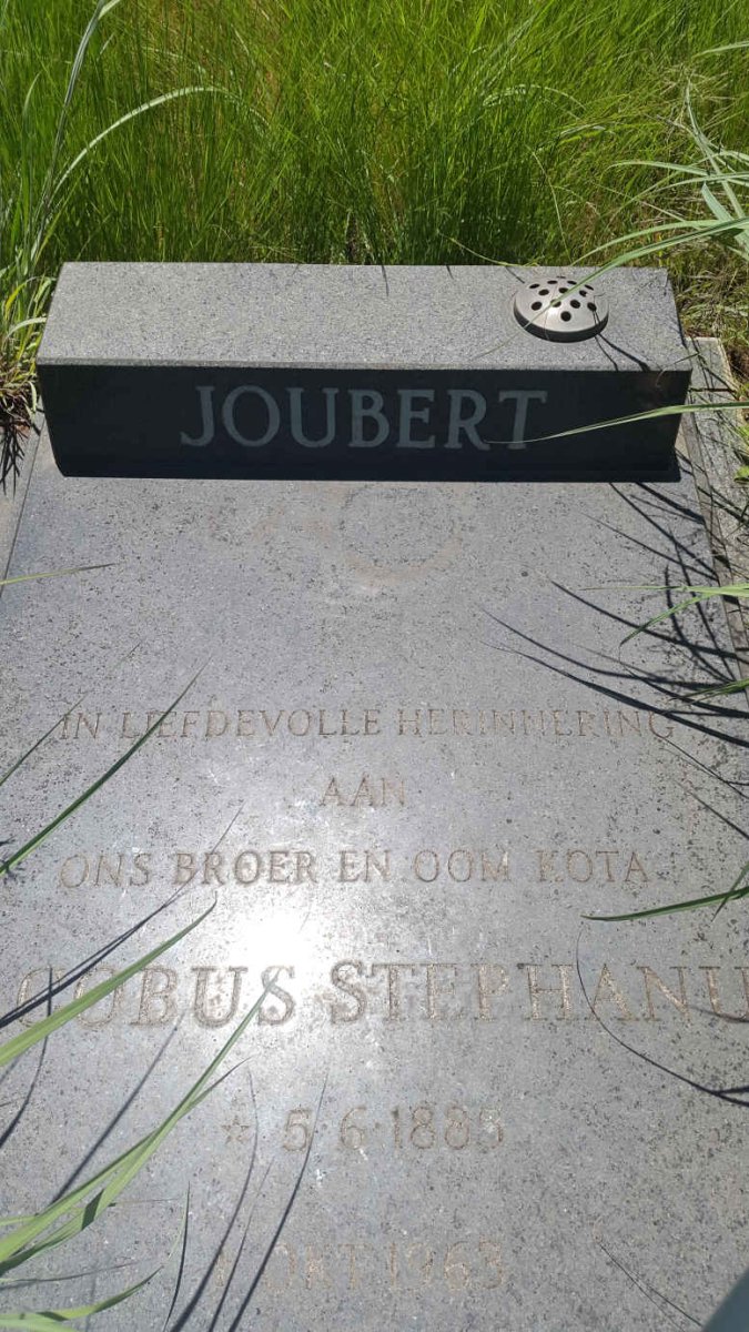 JOUBERT Jacobus Stephanus 1885-1963 _2
