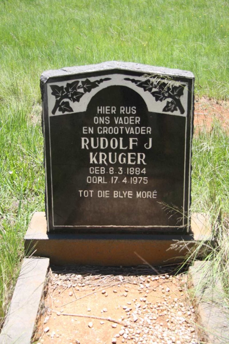 KRUGER Rudolf J. 1884-1975