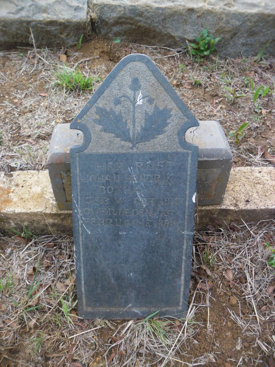 BOTHA Johan Hendrik 1917-1919