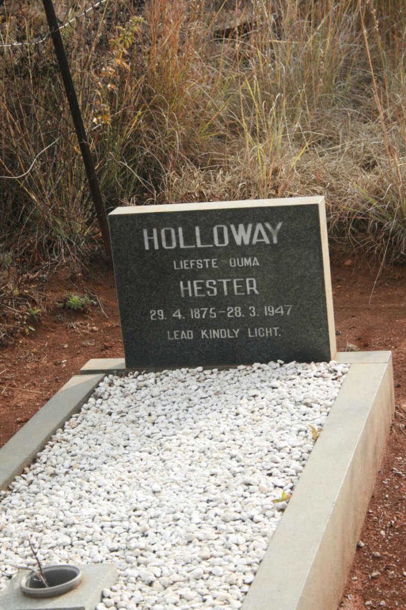 HOLLOWAY Hester 1875-1947