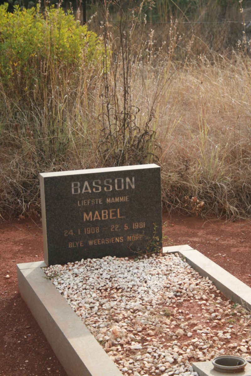 BASSON Mabel 1908-1981