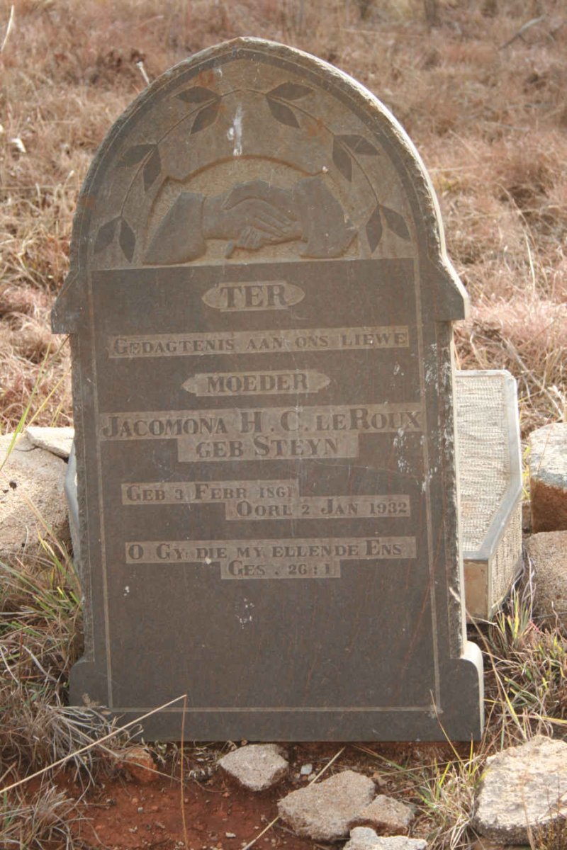 ROUX Jacomina H.C., le  nee STEYN 1861-1932