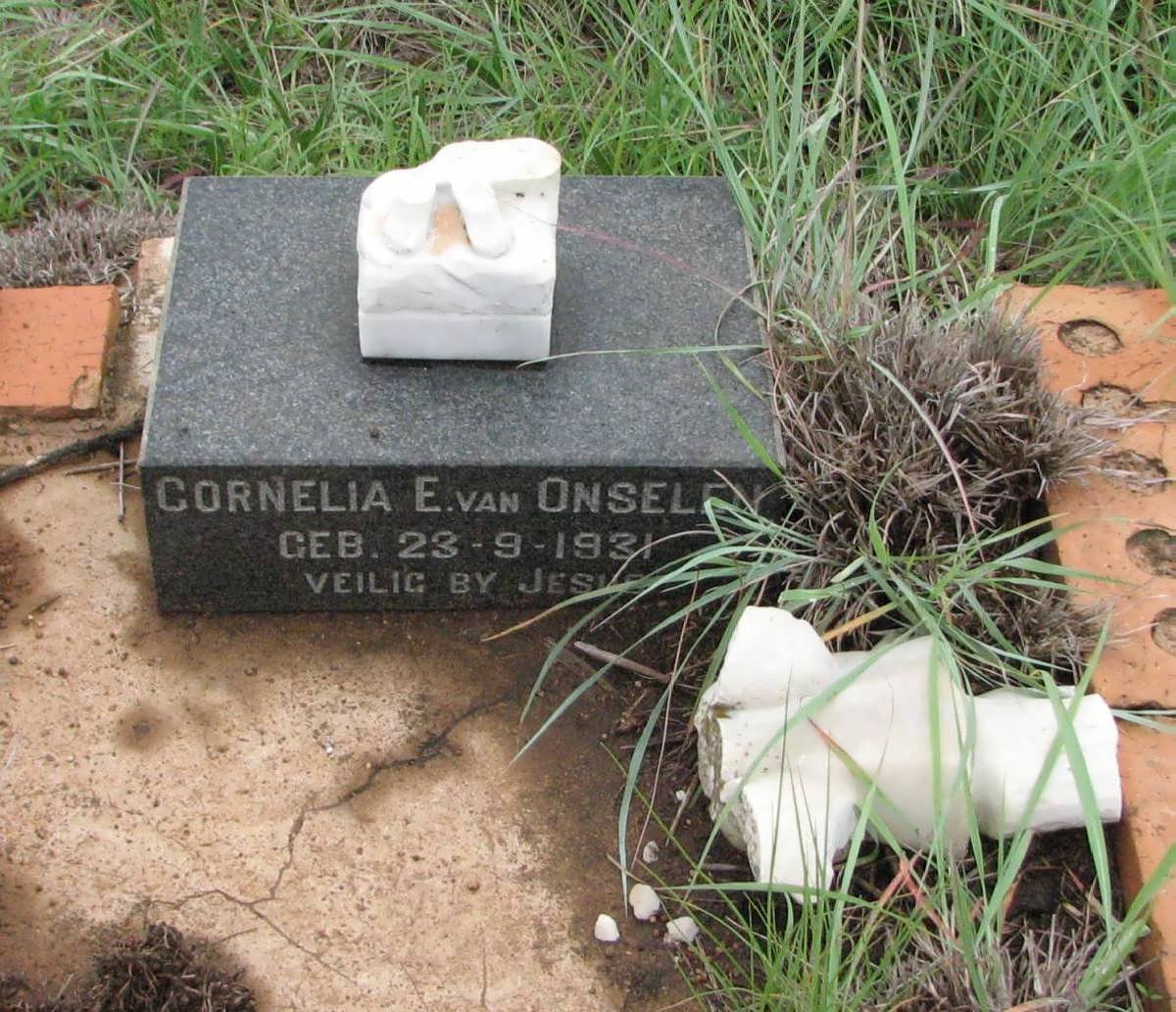 ONSELEN Cornelia E., van 1931-1931
