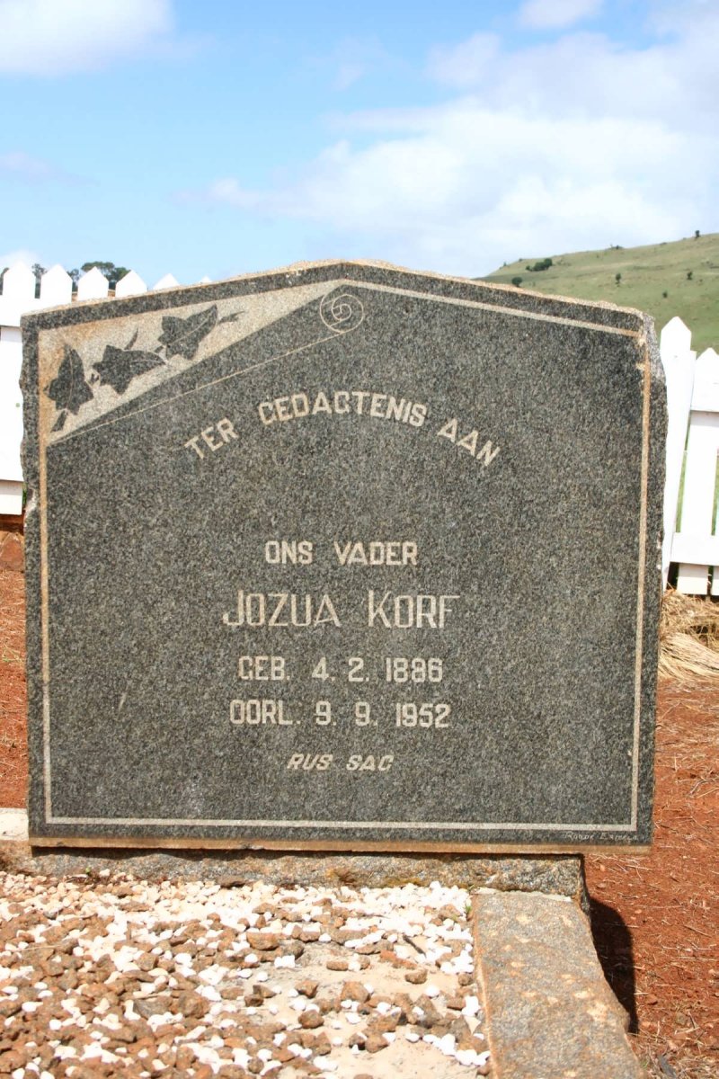 KORF Jozua 1886-1952