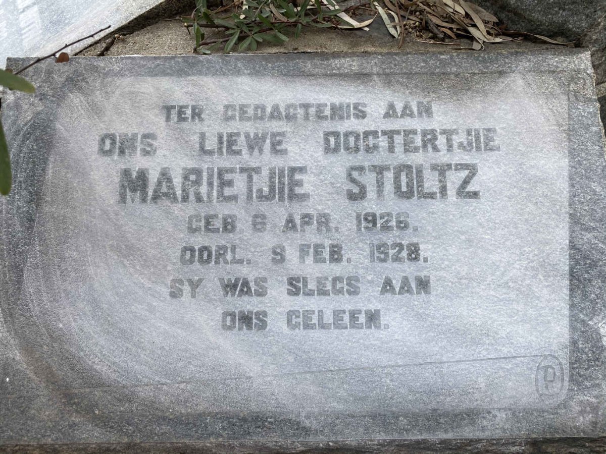 STOLTZ Marietjie 1926-1928