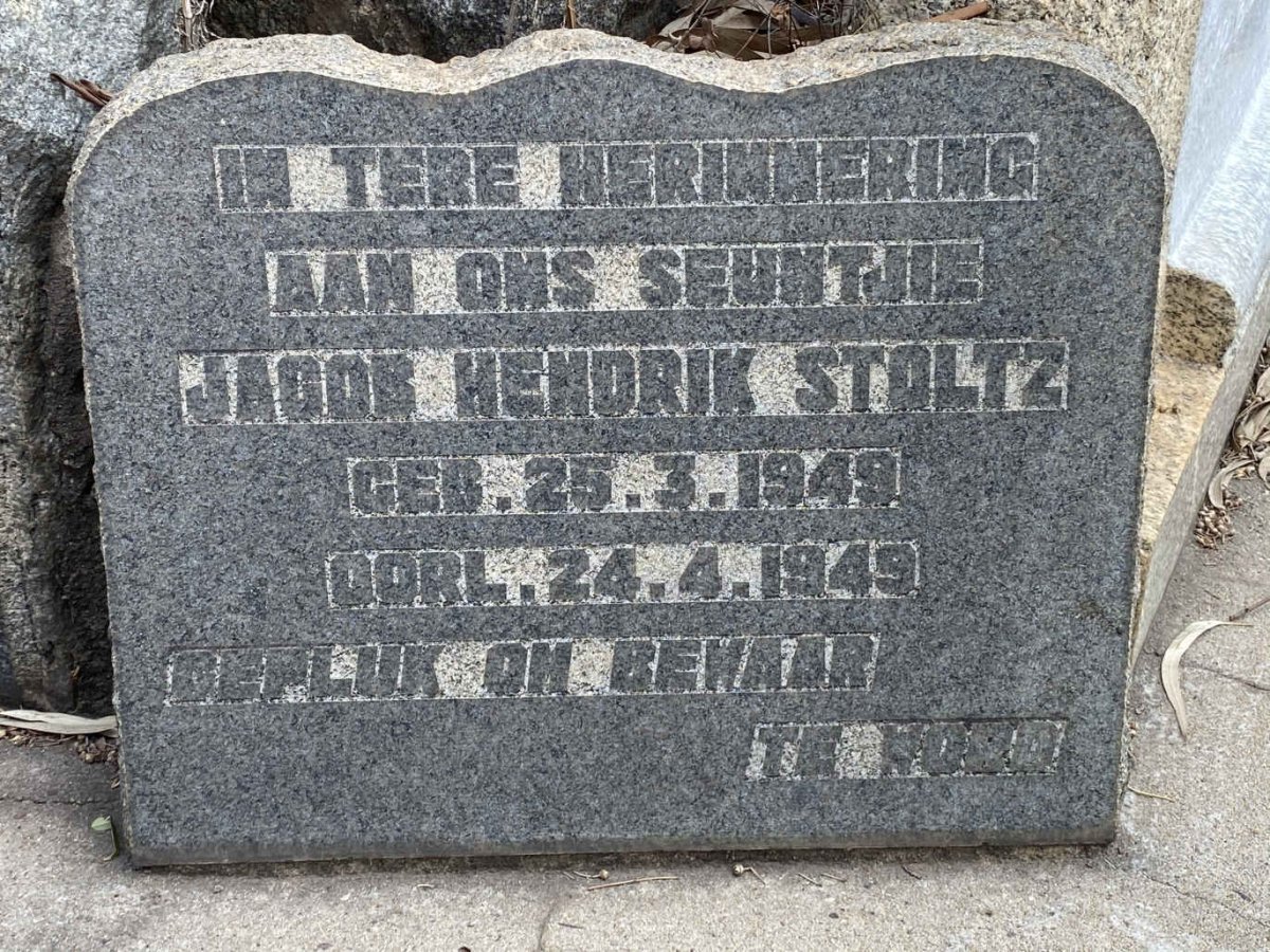 STOLTZ Jacob Hendrik 1949-1949