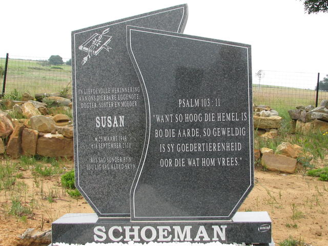 SCHOEMAN Susan nee VERSFELD 1949-2011