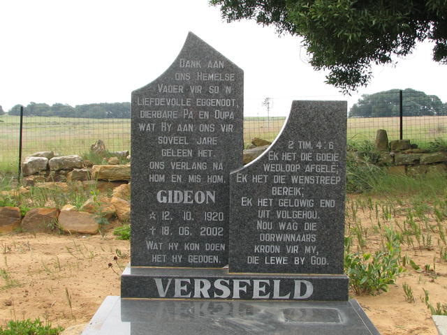 VERSFELD Gideon 1920-2002