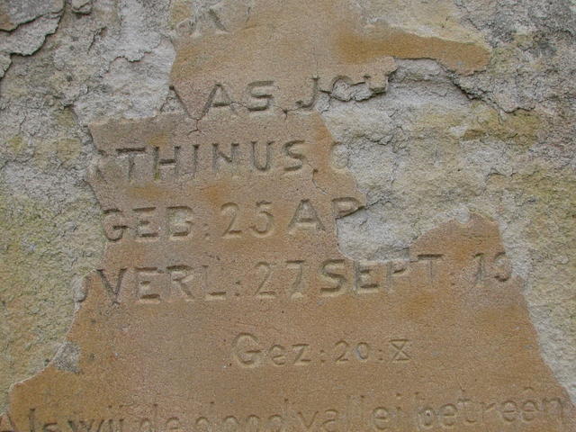 ? ..aas Johannes Marthinus