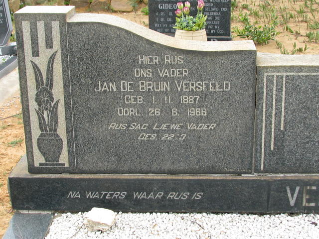 VERSFELD Jan de Bruin 1887-1968